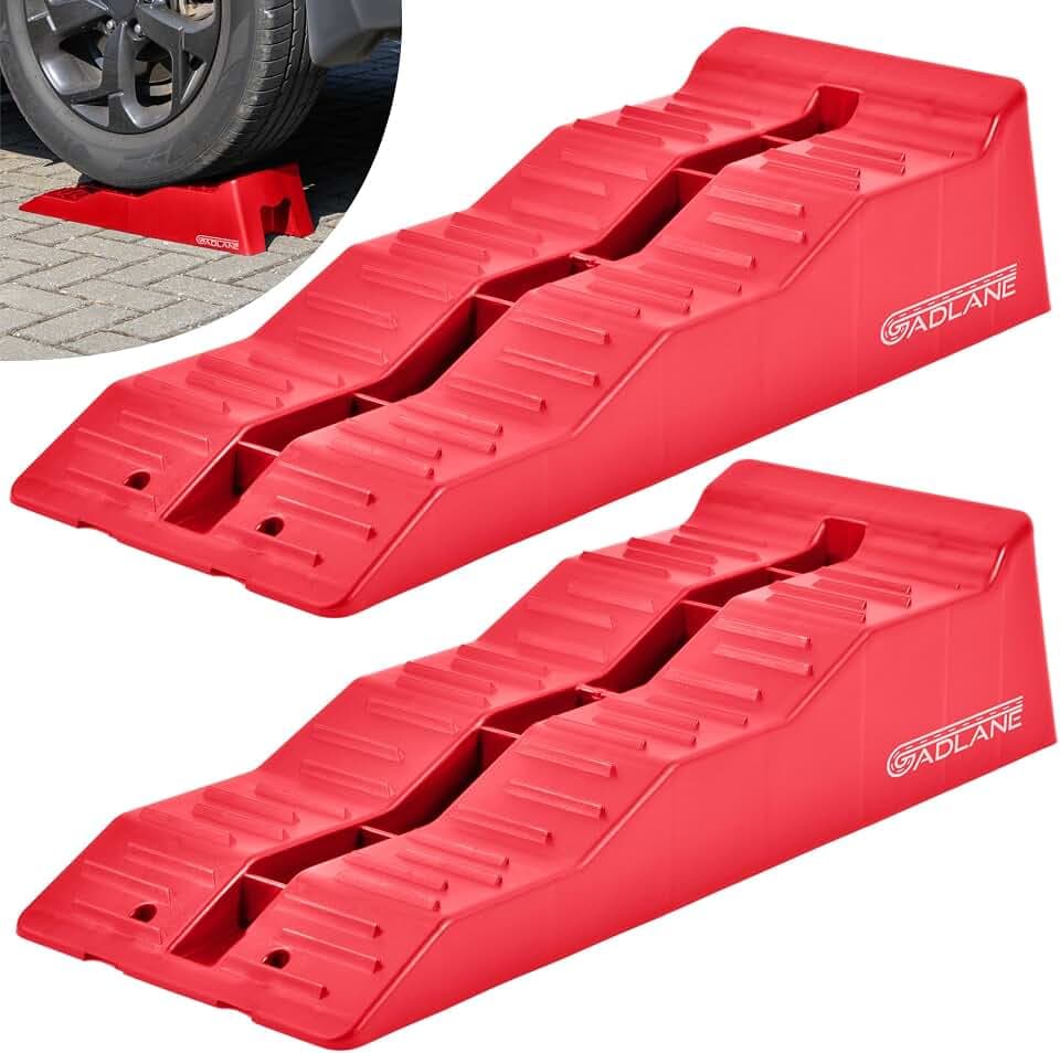 GADLANE Auffahrkeile für Wohnmobil - Caravan Levelling Ramp Set (Rot)