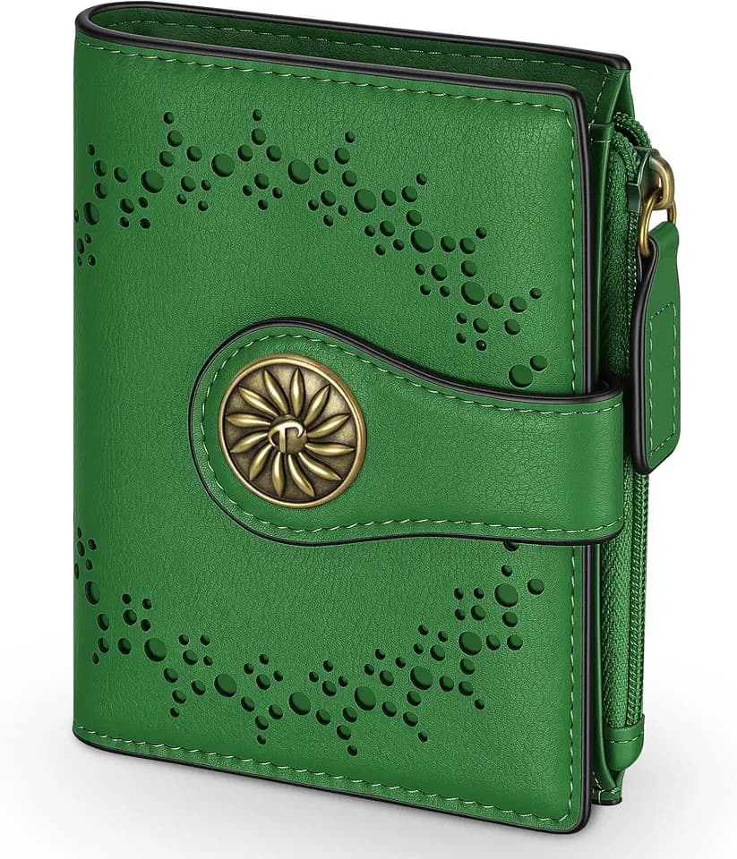 Tipmile Small Wallet Women Bifold RFID Blocking Card Holder Leather Wallets