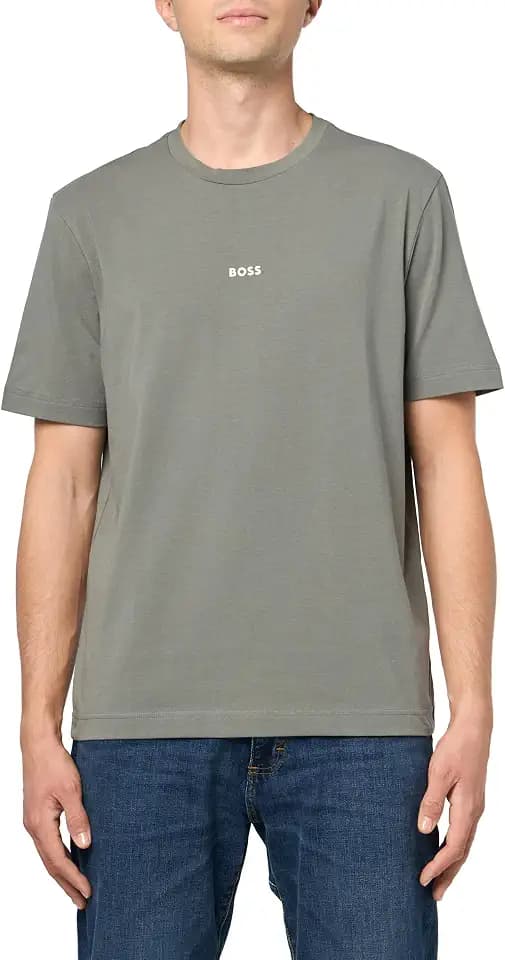 BOSS Men's Small Chest Logo Regular Fit Cotton T-Shirt