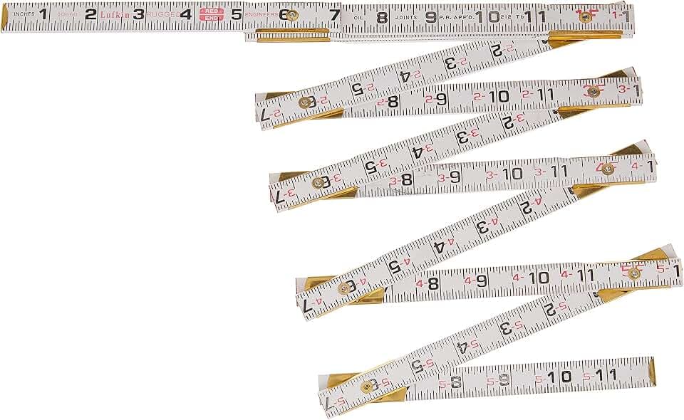 Crescent Lufkin 5/8" X 6' Red End® Engineer's Scale Wood Rule | 1066DN