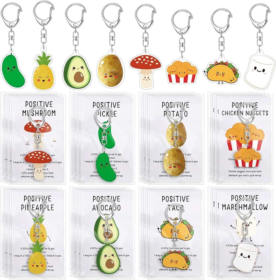 Landical Positive Food Keychain Vet Tech Week Gift