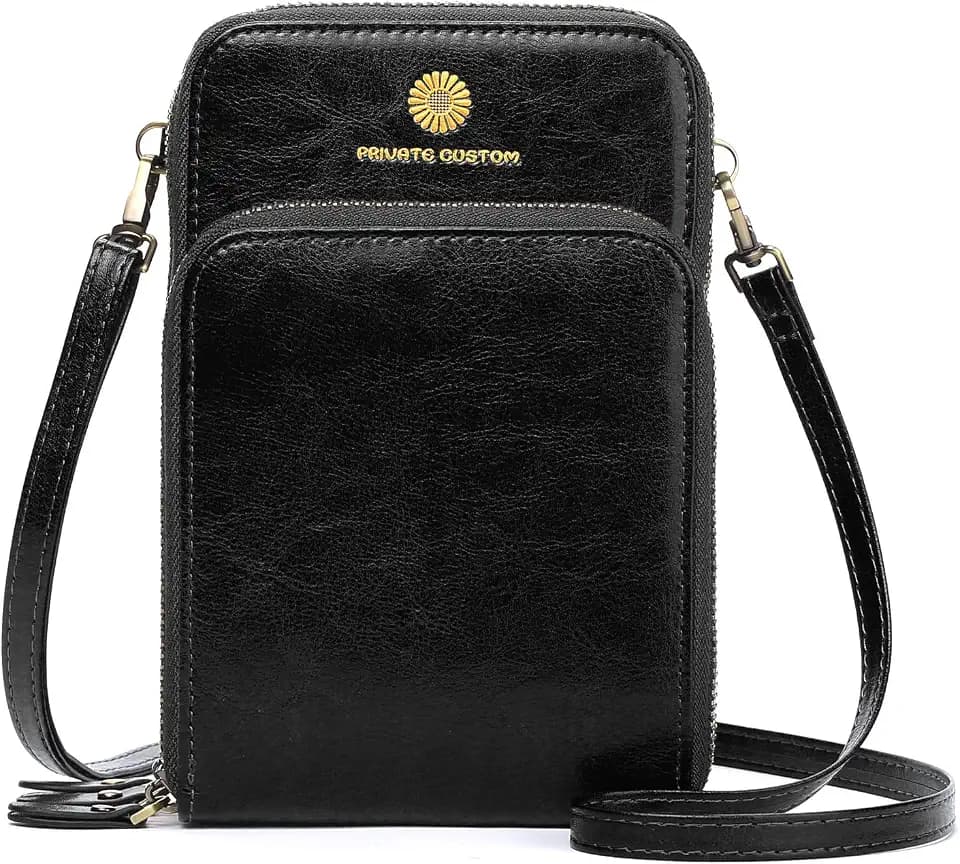 SENDEFN Handytasche zum Umhängen - Handy Umhängetasche Damen Handytasche Leder Handytasche mit Geldbörse zum Umhängen mit Kartenfächer Abnehmbar Schultergurt für Handy