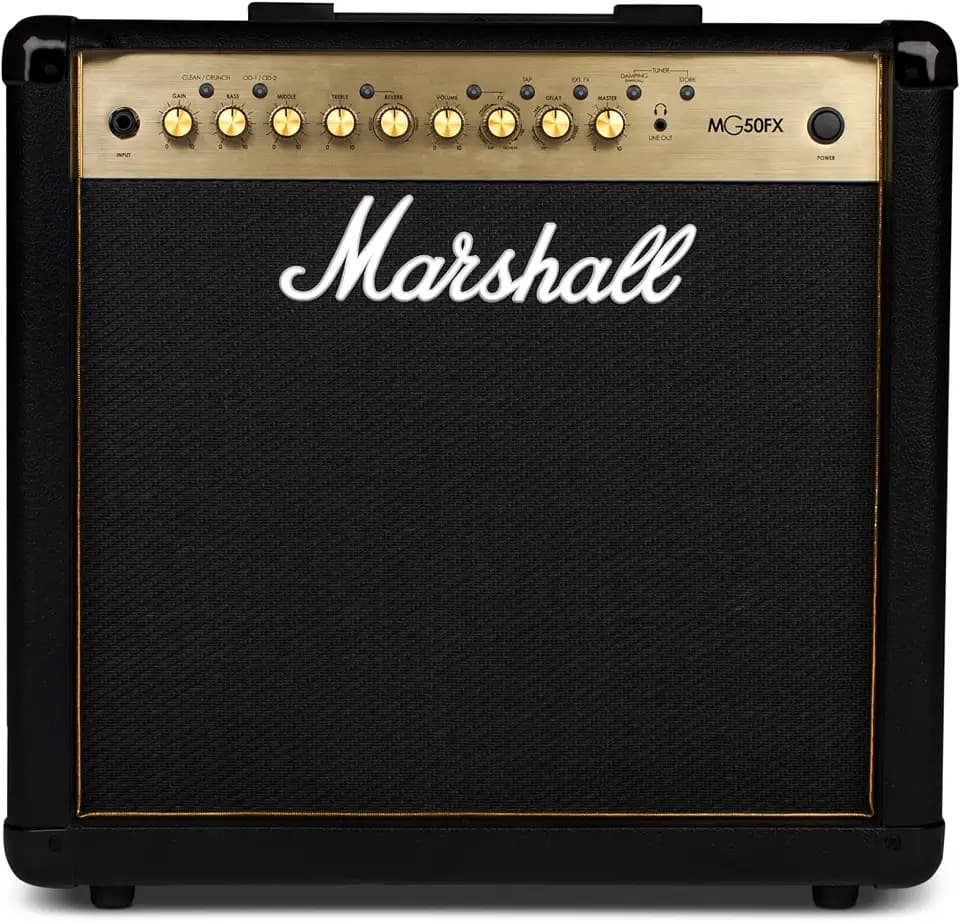 Marshall MG50GFX Combo Electric Guitar Amplifier with Footswitch - Black