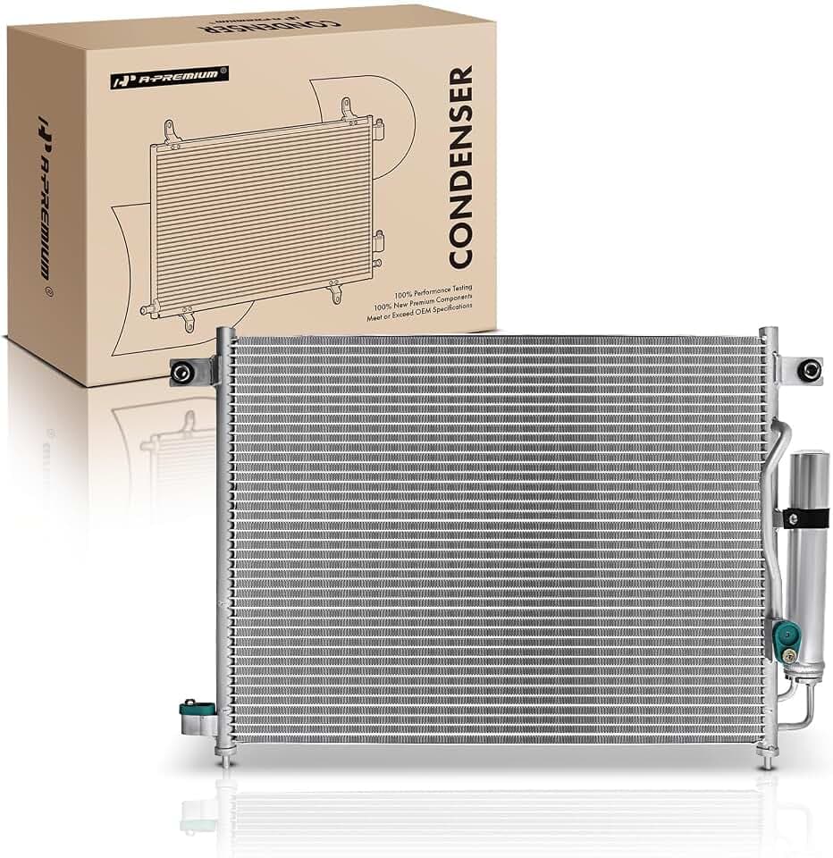 A-Premium Air Conditioning Condenser Compatible with Chevrolet & Pontiac