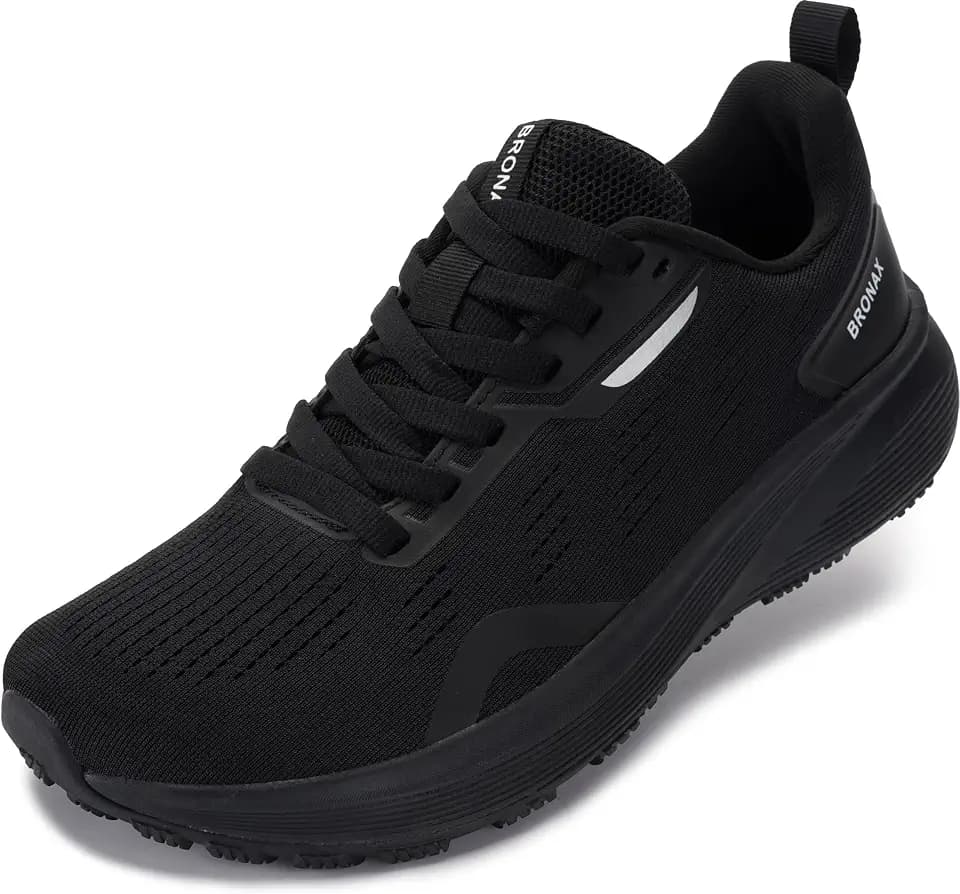 BRONAX Men's Wide Toe Box Natural Foot Shape Running Shoes S73