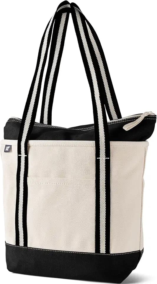 Lands' End Zip Canvas Tote