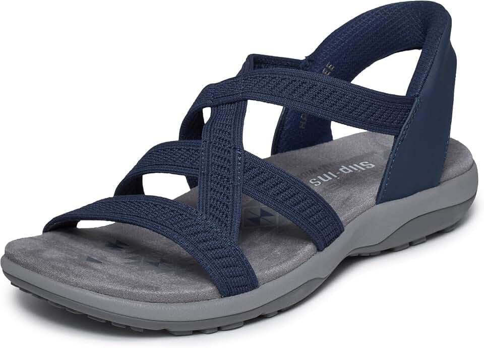 Skechers womens Reggae Slim - Daily Vibe Hands Free Slip-ins
