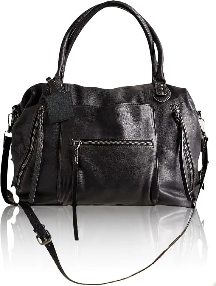 Women's Large Tote Bag City Tote Bag Purse with Zipper Women Vegan Leather Hobo Handbags with Adjustable Strap