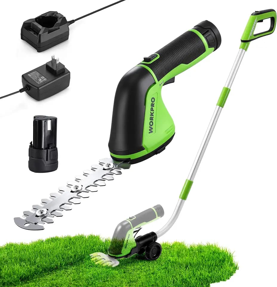 WORKPRO 12V Cordless Grass Shear & Hedge Trimmer