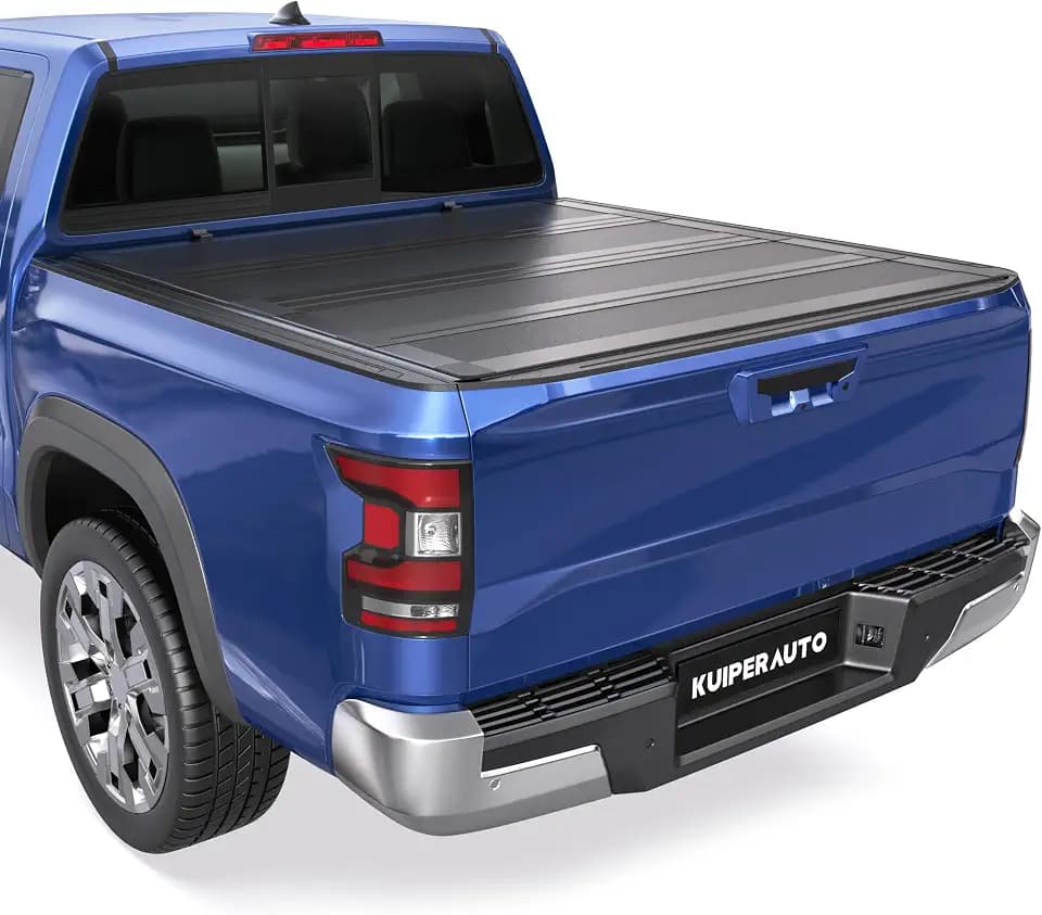 5FT Low Profile Tonneau Cover Hard Quad Aluminum Non- Flip Up Truck Bed Cover Compatible for Nissan Frontier 2WD/4WD 2022-2026, Truck Tonneau Covers 60inch
