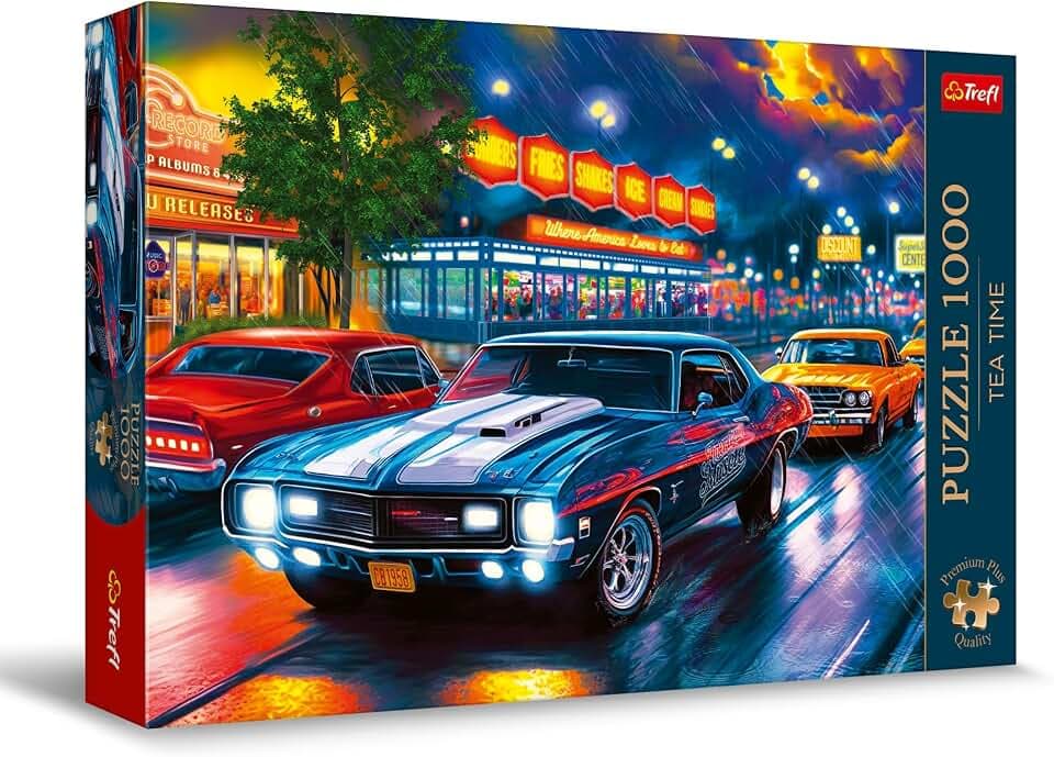 Trefl - Puzzle 1000 Teile, Tea Time: Nachtfahrt, Premium Plus