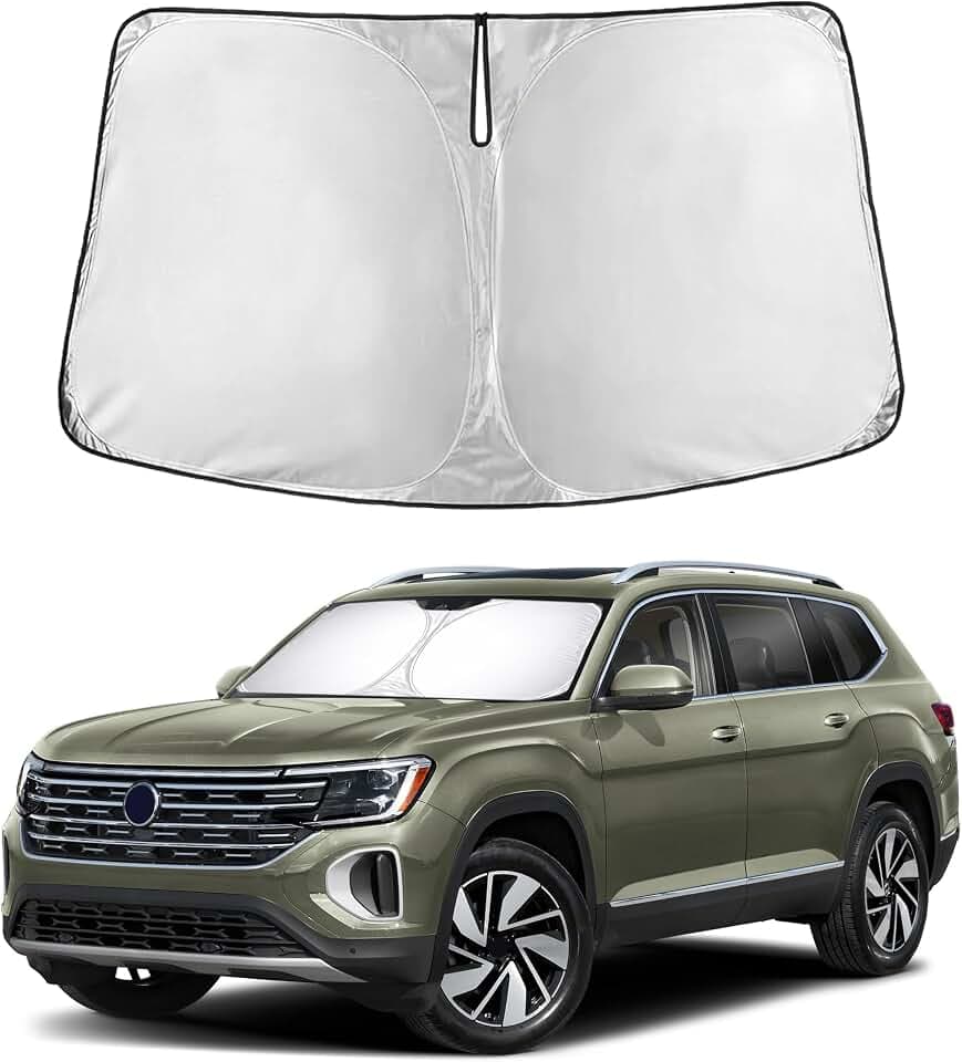 EcoNour Windshield Sunshade Compatible for Volkswagen Atlas 2018-2025 2026