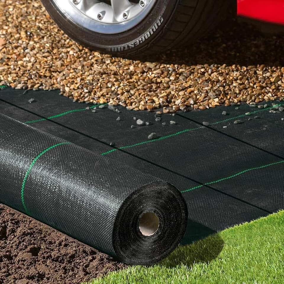 Weed Barrier Fabric Heavy Duty 6ft x 300ft, Garden Weed Landscape Fabric, Ground Cover Weed Blocker Cloth, Landscaping Fabric for Garden, Vegetable Beds, Driveway (WBF-6ft x 300ft)