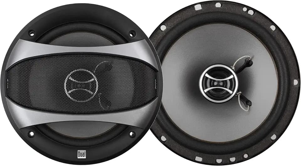 Dual Electronics D65SP 2-Way 6.5 inch Car Audio Speakers Pair with 200 Watt Peak Power | 100 Watts per Speaker | 1 inch Mylar Balanced Dome Tweeter