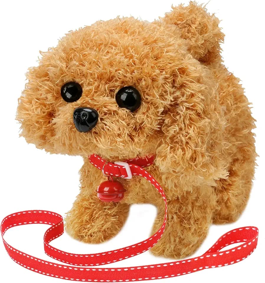 KSABVAIA Plush Teddy Toy Puppy Electronic Interactive Dog