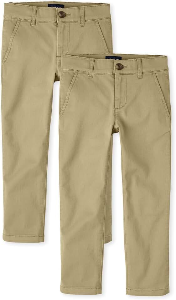 The Children's Place Boys' Stretch Skinny Chino Pants, Multipacks