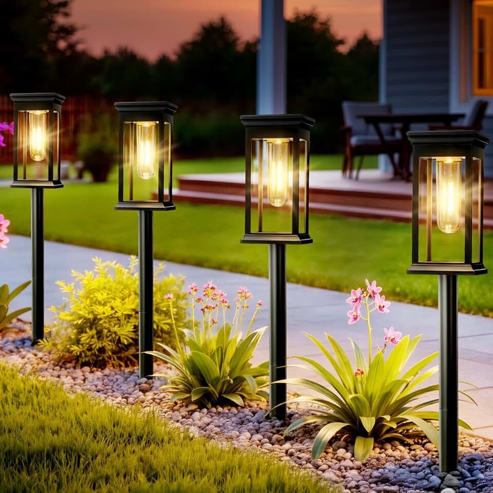 JOYCREATOR 8 Stück Solarlampen für Außen Garten Superhell, Gartenbeleuchtung Solar Außen mit 800 mAh & IP65 Wasserdicht, LED Solarleuchten Deko Als Geschenk für Gartenliebhaberin, Frau, Mutter