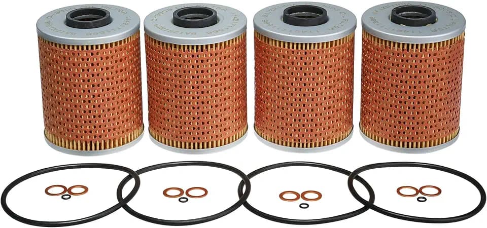 4-Pack BAIZHIHUA 11421711568 Oil Filter Compatible with BMW 320i 325i 320is
