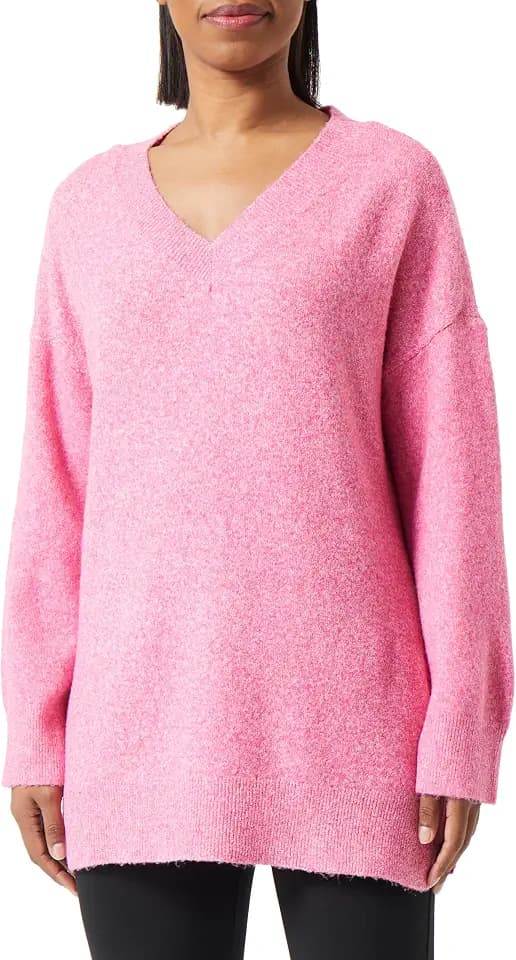 VERO MODA VMDOFFY LS Long V-Neck Pullover GA Boo