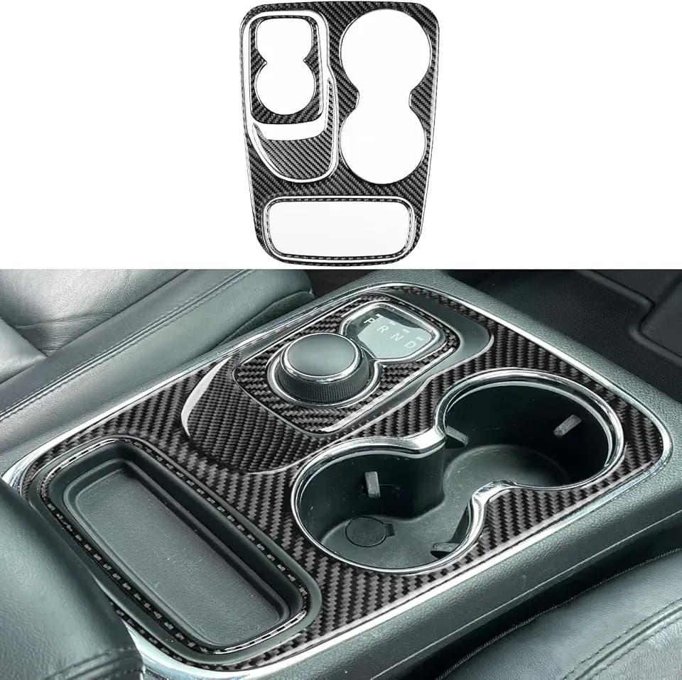 NVCNX Real Carbon Fiber Trim for Dodge Durango Interior Accessories