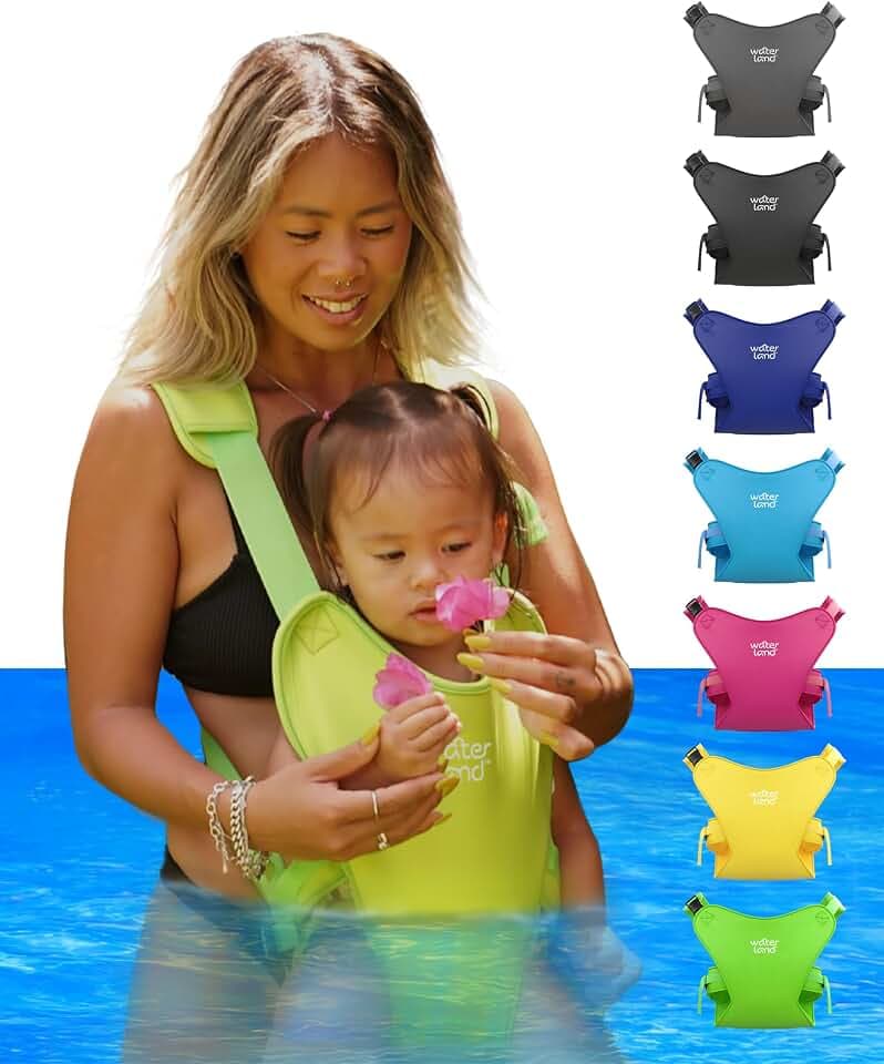 Babytragetücher - Innovativer Tragesitz für Wasser und Land - Wasserdichter Brustgurt für Kleinkinder mit verstellbaren Gurten, leichter Tragesitz für Pool und Strand