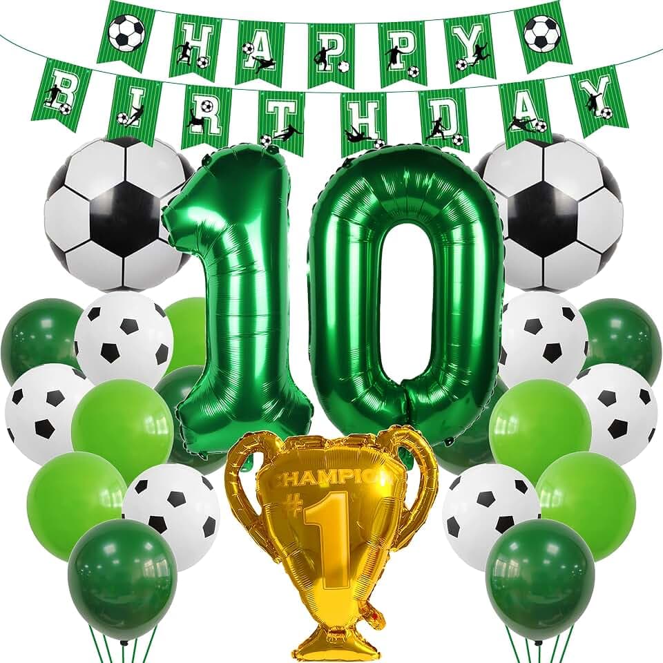 Fussball Luftballon 10. Geburtstag Grün Luftballon 10 Jahre Junge Fußball Geburtstagsdeko 10 Jahre Kindergeburtstag Helium Ballon 10 Geburtstag Junge 10. Geburtstagsdeko Fußball 10 Deko