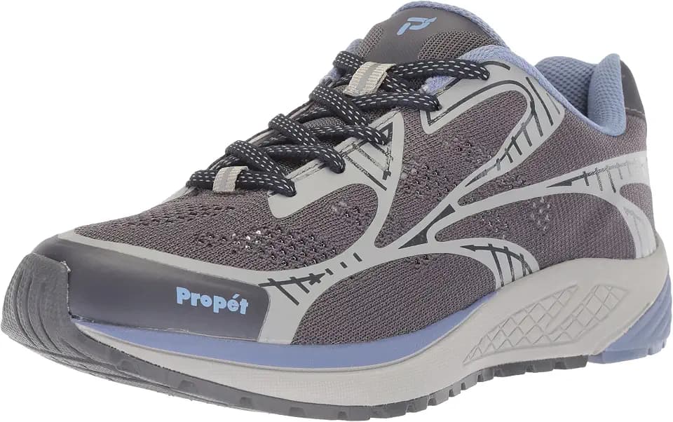 Propet Womens One Lt Lace Up Sneakers Shoes Casual - Black