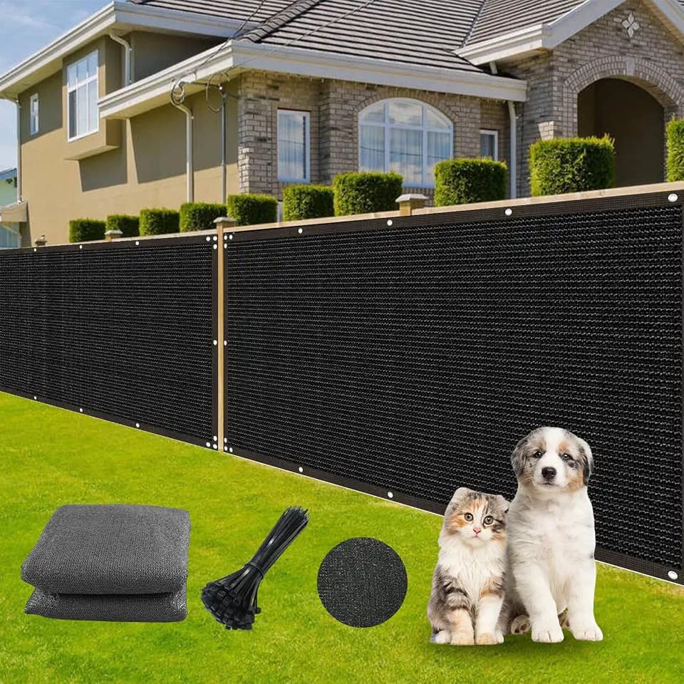 Fence Privacy Screen 6x50Ft - Heavy Duty Outdoor Fence Cover with Zip Ties