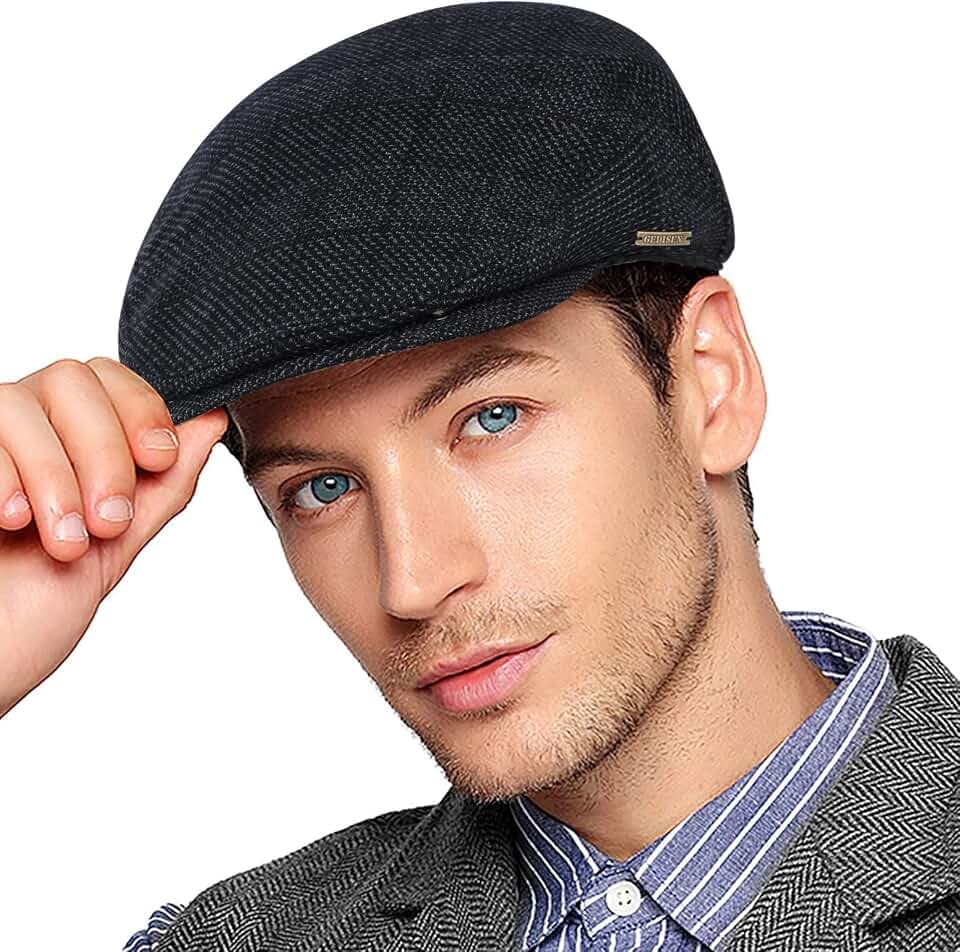 Barett Cap Herren Schiebermütze Schirmmütze Newsboy Baskenmütze