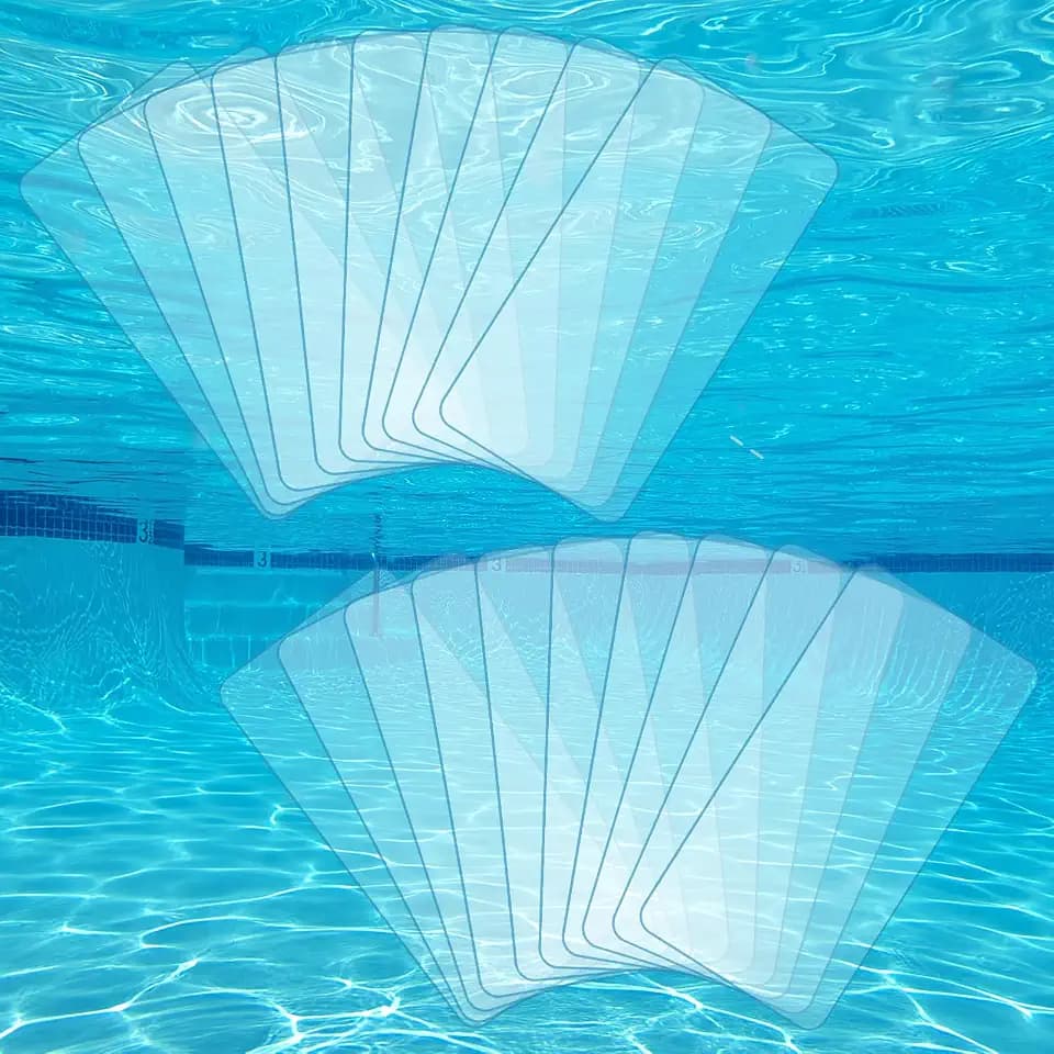 Aulock 20pcs Self-Adhesive Underwater Pool Liner Repair Patch, 4" x 7.8"