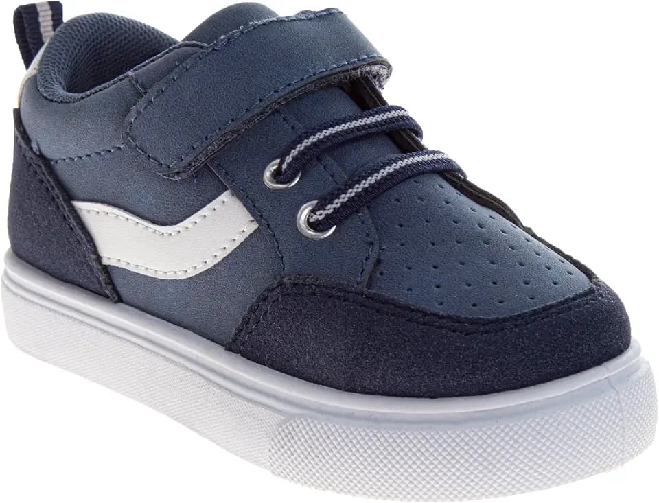 Josmo Boys Casual Sneakers Low-Top Everyday Strap Walking Shoes for Kids Fashion Stylish Shoe for Boy Size Infant/Toddler/Little Kid