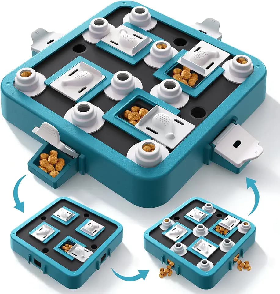 Aluckmao Dog Puzzle Toy Large Size - Adjustable Levels Food & Treat Game