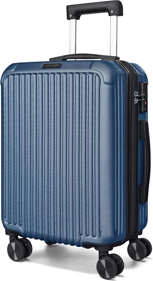 LIGHT FLIGHT 20 Inch Carry On Luggage 22x14x9 Airline Approved, Royal Blue