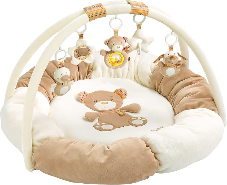 Fehn 3D-Activity-Nest Rainbow – Weicher Spielbogen für Babys