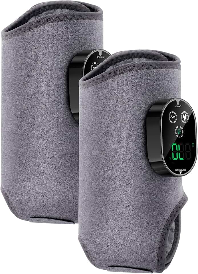 2 Stück 3-in-1 Fußmassagegerät mit Wärmefunktion, 3000 mAh Akku, 3 Modi