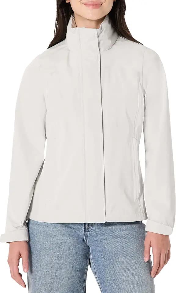 Amazon Essentials Damen Relaxed Fit Leichte Verstaubare Wasserdichte Regenjacke mit Kapuze