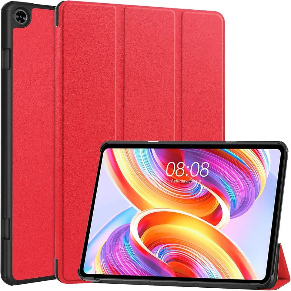 Gylint Case for TECLAST T50 11.0 inch Tablet, Folding Folio Ultra-Thin PU Leather Stand Case Cover for TECLAST T50 11.0 inch Red