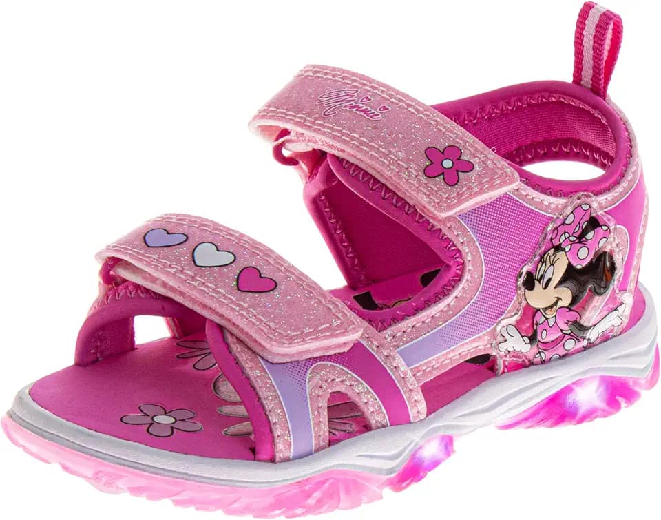 Girls Princess Moana Frozen LED Light Up Sandals Toddler/Little Kid/Big Kid