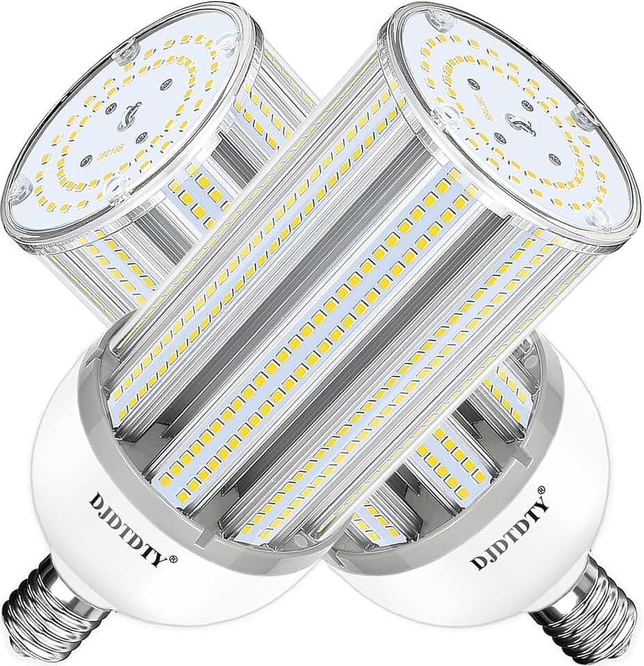 2 Pack 150W LED Corn Light Bulb, Super Bright 150Watt Corn Bulbs, E26 Base with E39 Adapter,5000K,18000LM LED Light Bulb for Garage Warehouse Workshop Barn (150W)