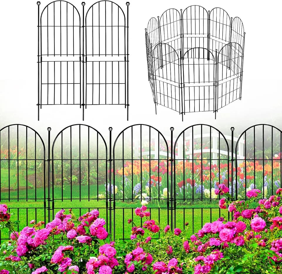 Decorative Garden Fence, 31in (H) x 10ft(L) No Dig Fence