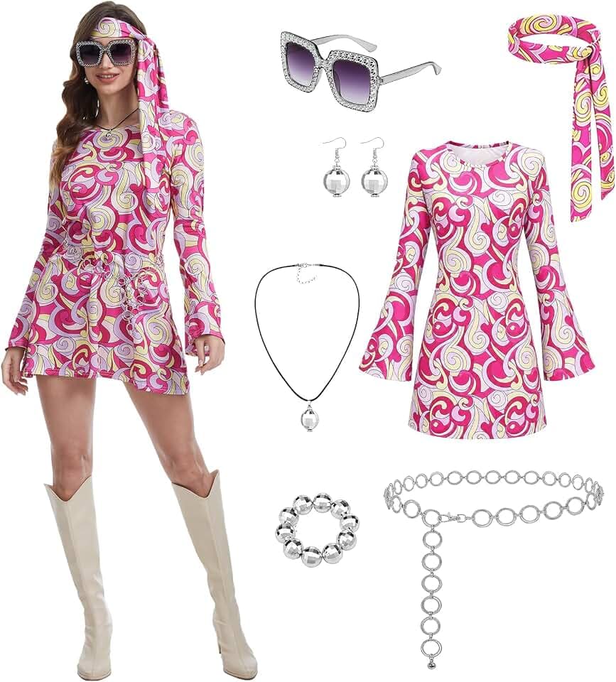 70s Disco Outfits for Women,70s Womens Disco Dress