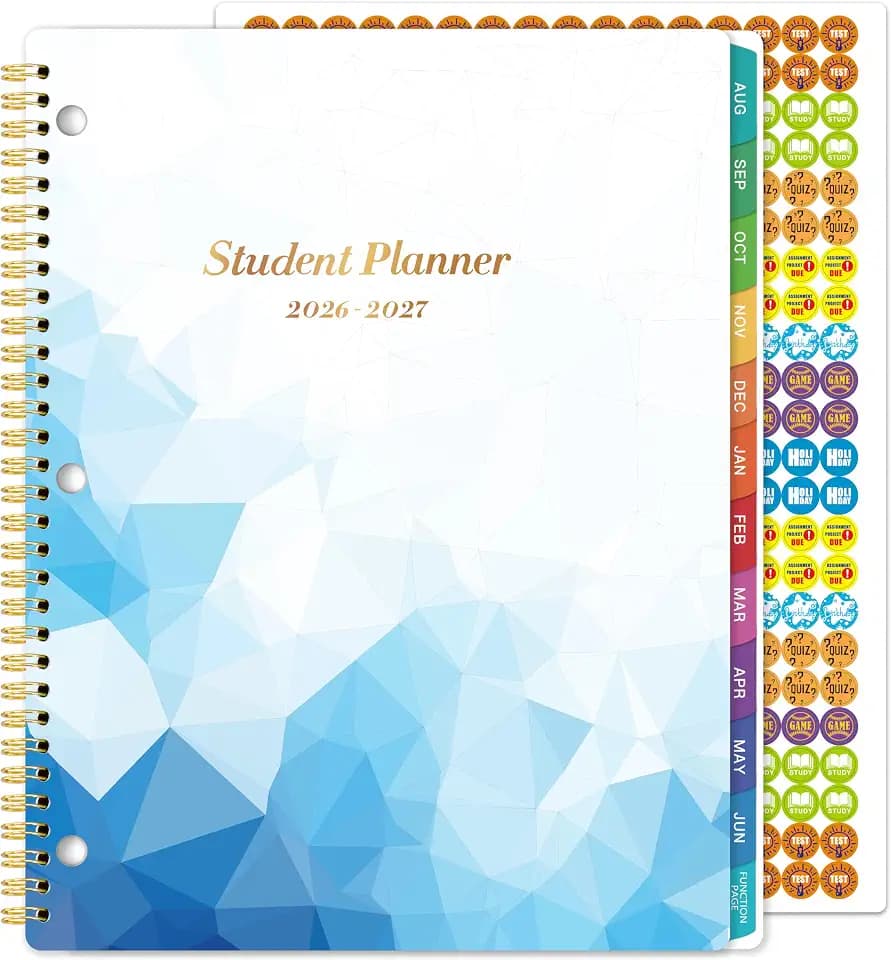 Student Planner 2026-2027 - Monthly and Weekly School Planner 2026-2027