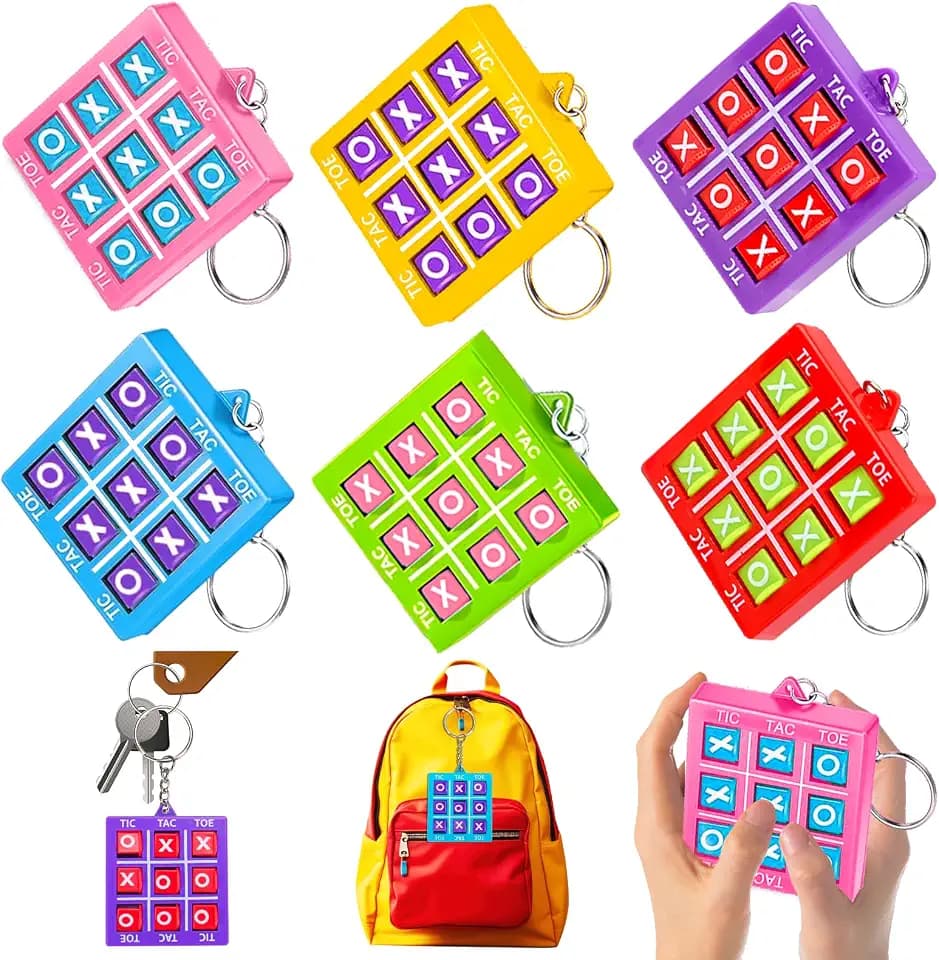 24PCS Tic Tac Toe Game Party Favors Goodie Bags Stuffers for Kids 4-8 8-12