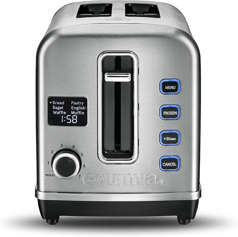Gourmia GDT2650 Digital Multi-Function Stainless Steel Toaster