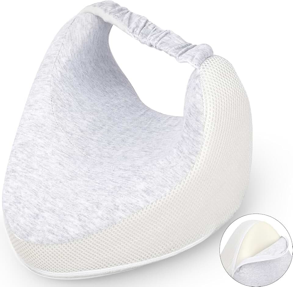 Kniekissen für Seitenschläfer, Orthopädisches BeinKissen Schlafen, Ergonomisches Seitenschläferkissen Knie Kissen Memory Schaum Knee Pillow für Entlastung Knie Bein Hüft Schmerzen