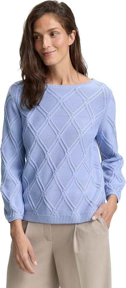 TOM TAILOR Damen Strickpullover mit Struktur