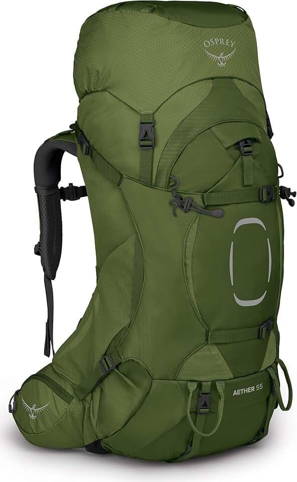 Osprey Aether Herren Rucksack, 58L, Garlic Mustard Green, L/XL