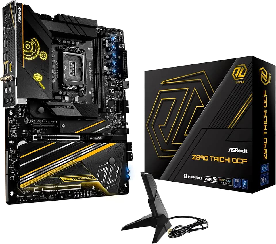 ASRock Z890 Taichi OCF Intel Core Ultra LGA1851 RL-ILM ATX Motherboard DDR5 10133 MHz 128 GB WiFi 7 Thunderbolt
