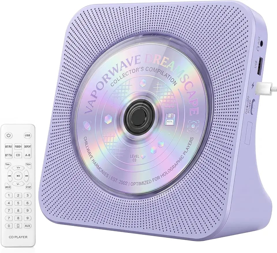 Gueray CD Player Portable Bluetooth Desktop CD Players for Home