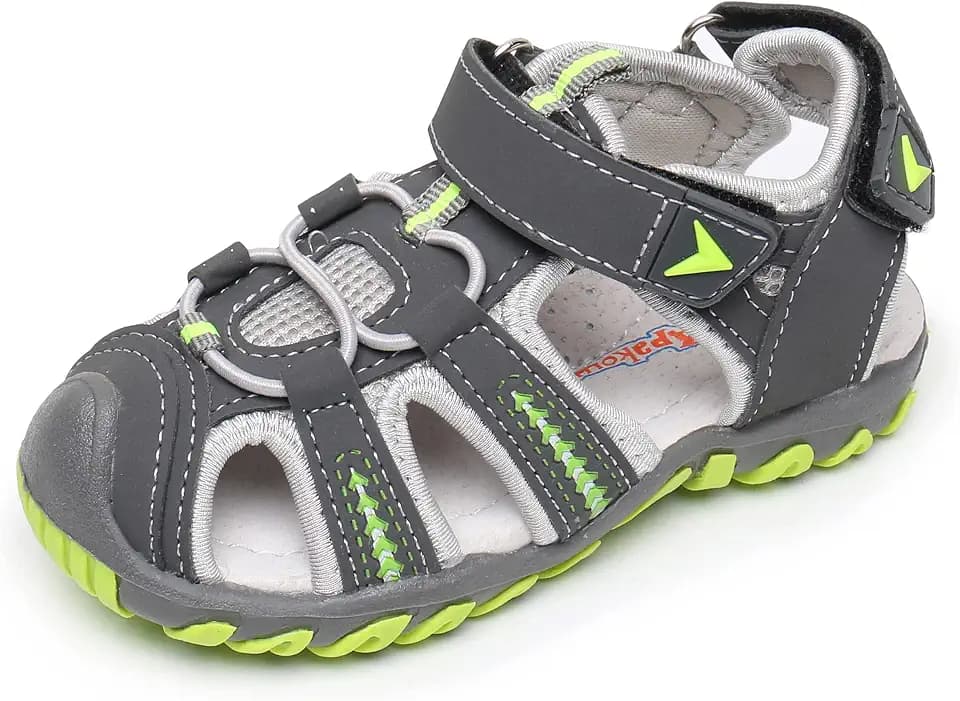 Apakowa Kids Toddler Boys Girls Sandals Closed Toe Water Sandals